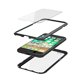 Screen protection and phone case with smartphone