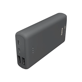 Hama "Supreme 20HD" Power Pack, 20000 mAh, 3 Outputs: 1 x USB-C, 2 x USB-A